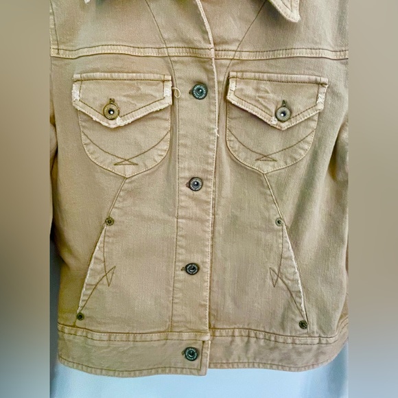 DKNY - Women’s ✨Vintage✨dark beige denim button up jacket - Picture 5 of 5